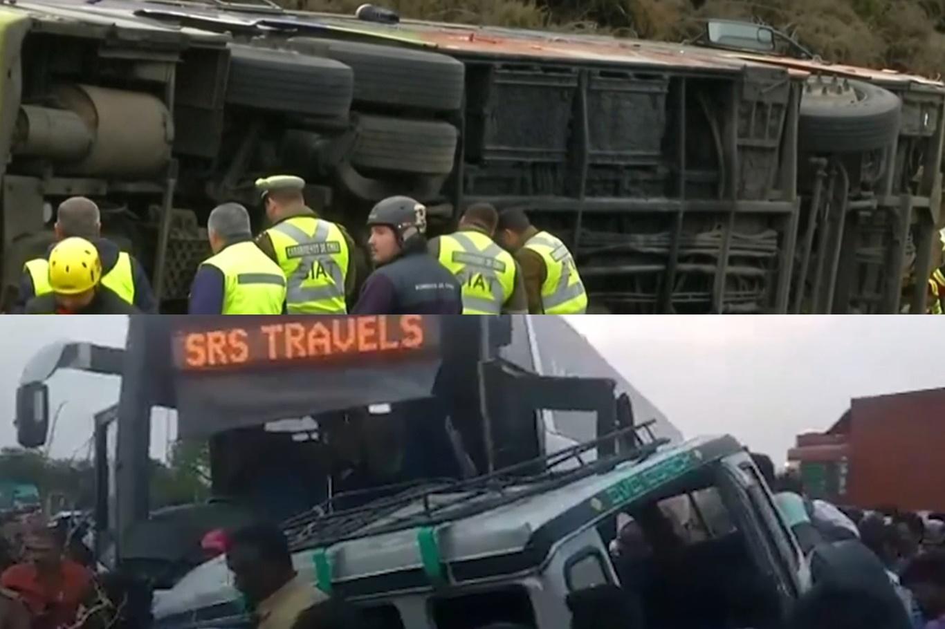 Şili ve Hindistan'da otobüs kazaları: 21 ölü
